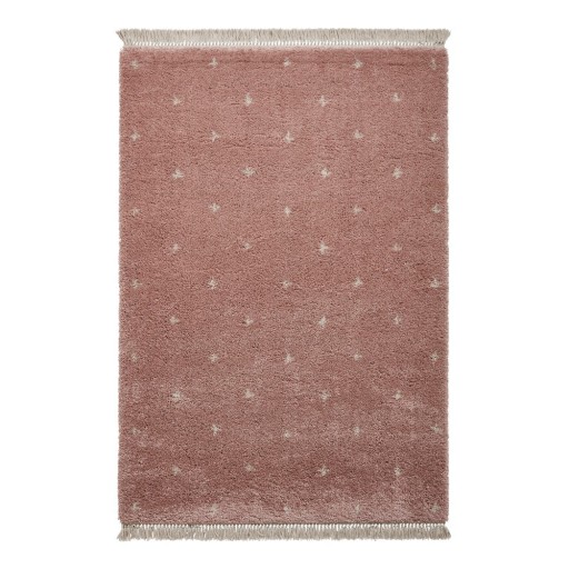 Covor Think Rugs Boho Dots, 120 x 170 cm, roz