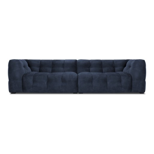 Canapea cu tapițerie din catifea Windsor & Co Sofas Vesta, 280 cm, albastru