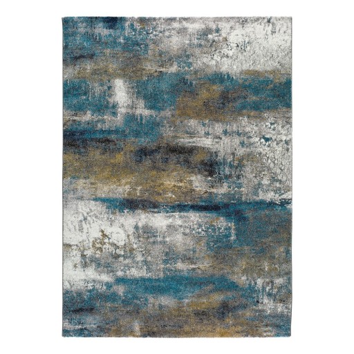 Covor Universal Kalia Abstract, 140 x 200 cm, albastru