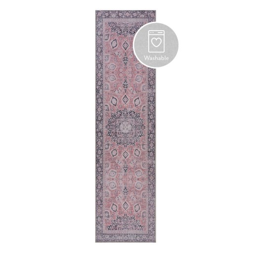 Covor tip traversă roz lavabil 60x230 cm FOLD Somerton – Flair Rugs