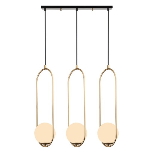 Lustră Squid Lighting Arch, înălțime 146 cm, auriu