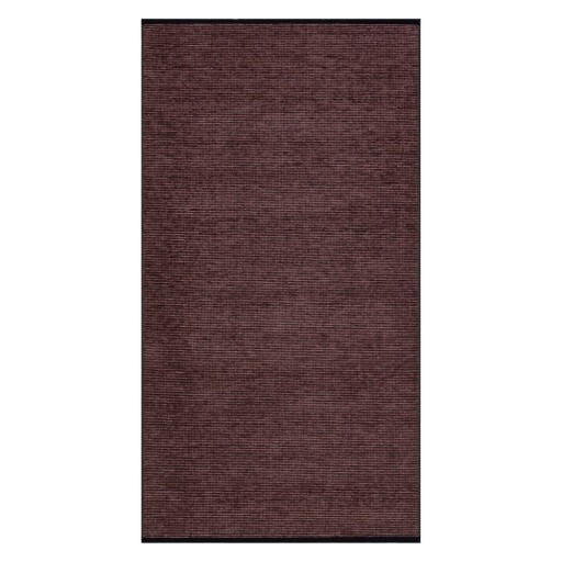 Covor tip traversă burgundy/negru lavabil din bumbac 80x200 cm Bendigo – Vitaus