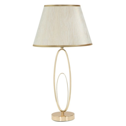 Lampadar cu o construcție aurie Mauro Ferretti Glam Flush, alb