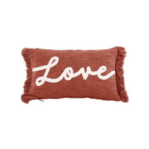 Pernă decorativă 50x30 cm Cotton Slub Love - Tiseco Home Studio