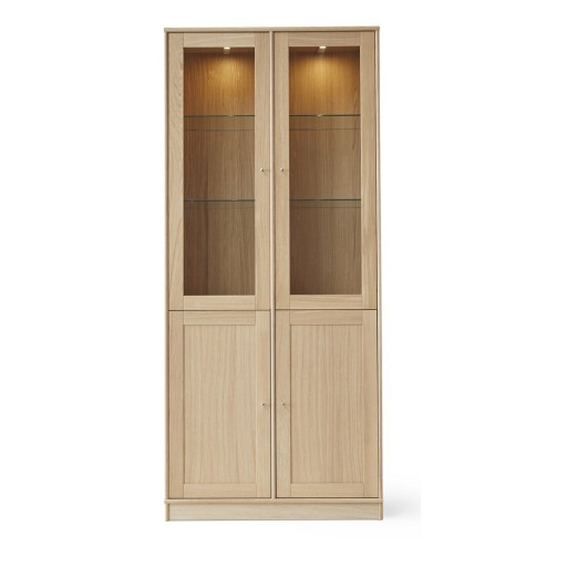 Vitrină cu iluminare în decor de stejar 89x199 cm Mistral - Hammel Furniture