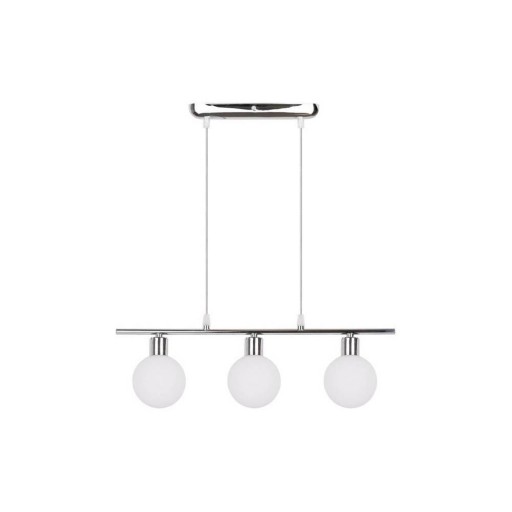 Lustră argintie cu abajur din sticlă 10x52 cm Oden – Candellux Lighting