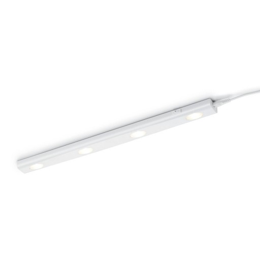 Aplică de perete albă LED (lungime 55 cm) Aragon – Trio