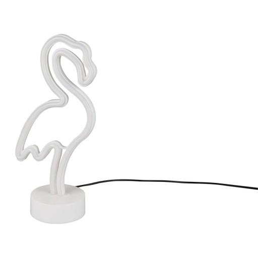 Veioză albă LED (înălțime 29 cm) Flamingo – Trio