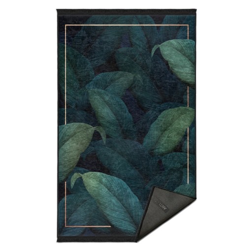 Covor verde închis de tip traversă 80x200 cm – Mila Home