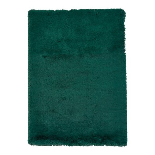 Covor Think Rugs Super Teddy, 80 x 150 cm, verde smarald