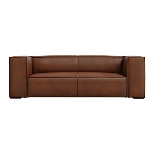 Canapea maro coniac cu tapițerie din piele 212 cm Madame – Windsor & Co Sofas