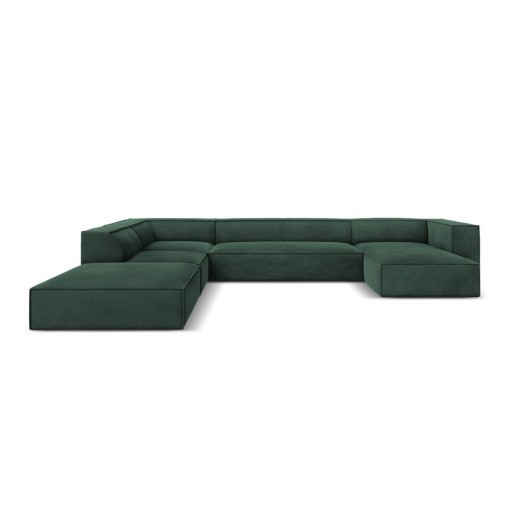 Colțar verde închis (cu șezlong pe partea stângă ) Madame – Windsor & Co Sofas