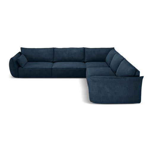 Colțar albastru închis (cu colț variabil) Vanda – Mazzini Sofas