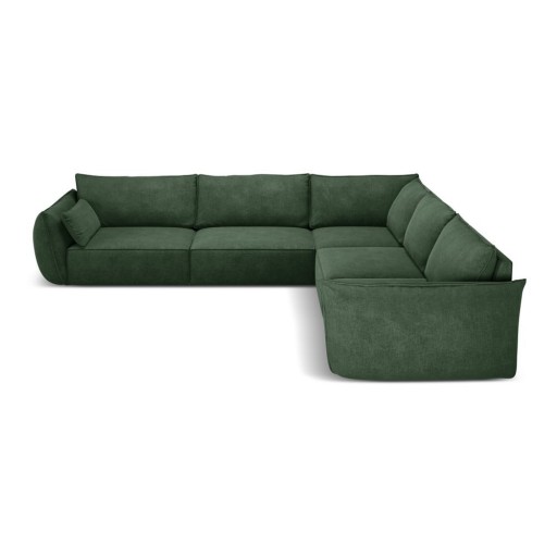 Colțar verde închis (cu colț variabil) Vanda – Mazzini Sofas