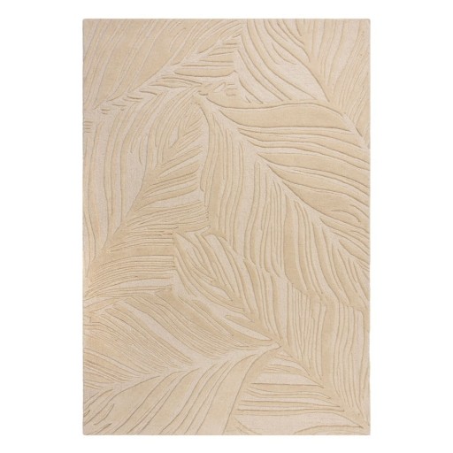 Covor bej din lână 200x290 cm Lino Leaf – Flair Rugs