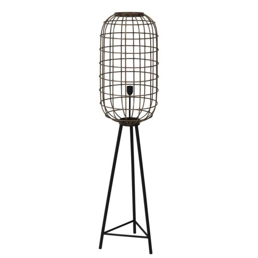 Lampadar negru/bronz (înălțime 151 cm) Toah – Light & Living