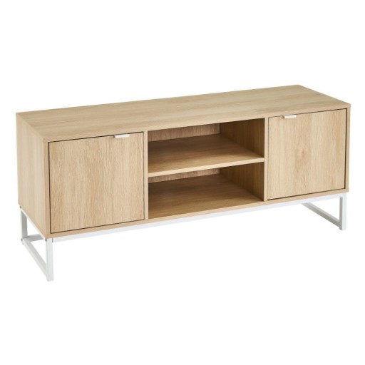 Comodă TV cu aspect de lemn de mesteacăn 120x52,5 cm – Casa Selección