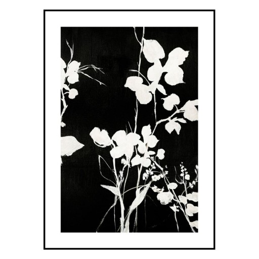 Tablou 30x40 cm Silhouet Leaves – Malerifabrikken