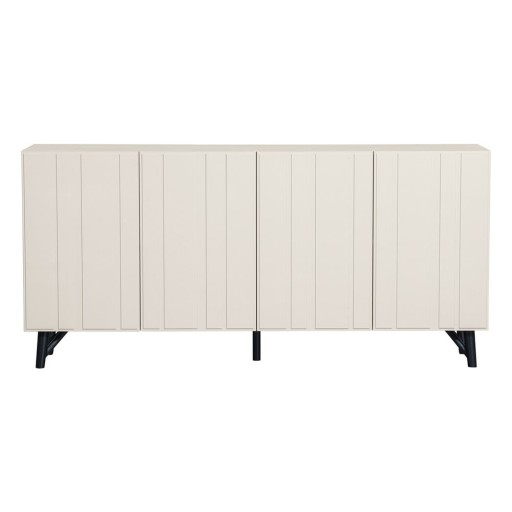 Comodă crem joasă din lemn de pin 181x85 cm Miller – WOOOD