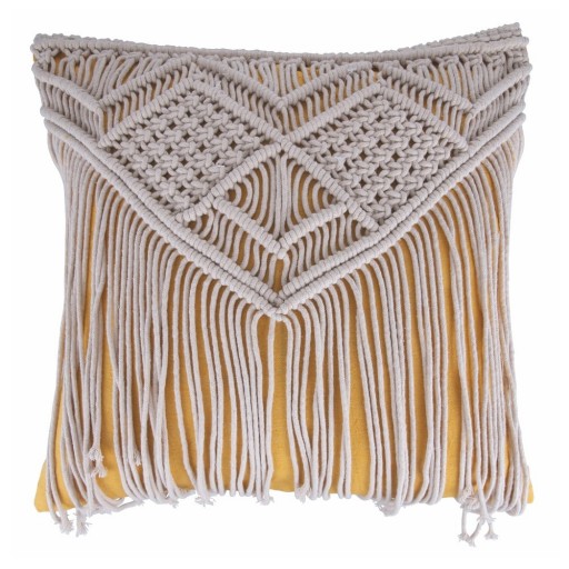 Pernă decorativă din material textil 45x45 cm Macrame – VDE Tivoli 1996