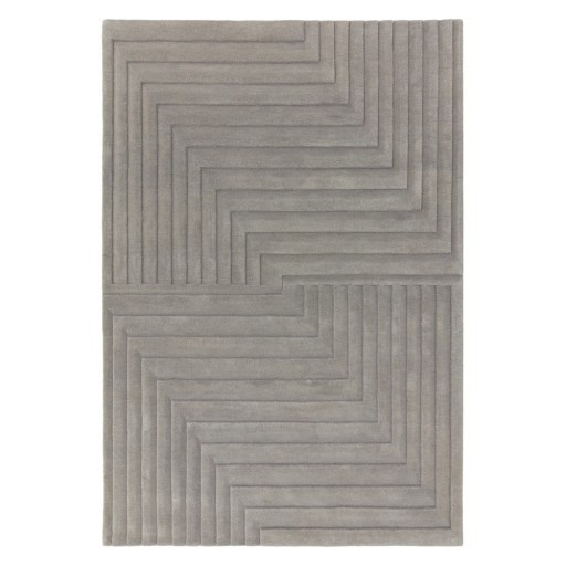 Covor gri din lână 160x230 cm Form – Asiatic Carpets