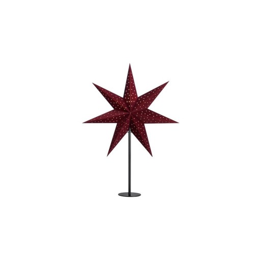 Decorațiune luminoasă burgundy ø 45 cm cu model de Crăciun Clara – Markslöjd