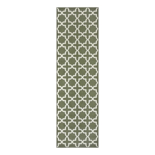 Covor tip traversă verde 250x80 cm Glam - Hanse Home