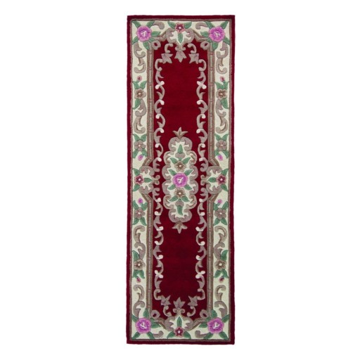 Covor din lână Flair Rugs Aubusson, 67 x 210 cm, roșu