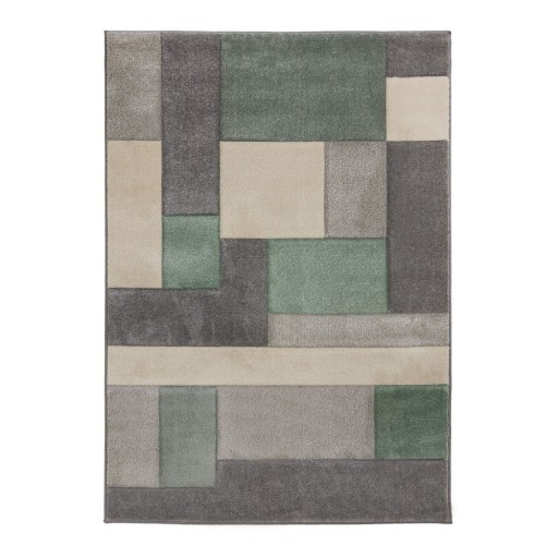 Covor Flair Rugs Cosmos, 80 x 150 cm, verde - gri