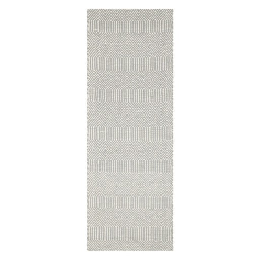 Covor tip traversă din lână gri deschis 66x200 cm Sloan – Asiatic Carpets