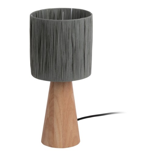 Veioză gri/natural cu abajur din sfoară din hârtie (înălțime 33 cm) Sheer Cone – Leitmotiv