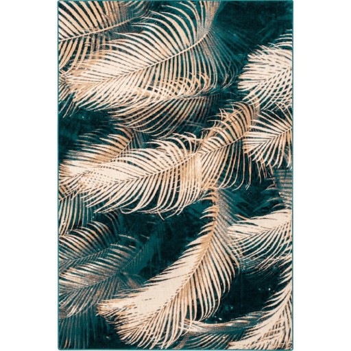 Covor în culoarea petrolului din lână 133x180 cm Areca – Agnella