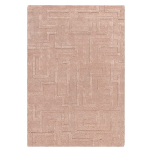 Covor roz deschis din lână 160x230 cm Maze – Asiatic Carpets