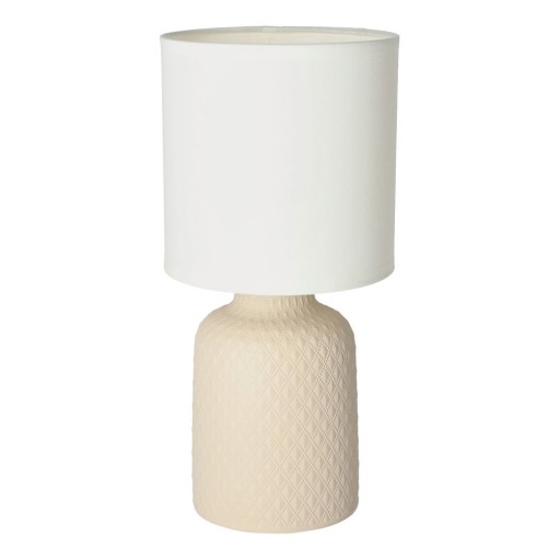 Veioză bej cu abajur textil (înălțime 32 cm) Iner – Candellux Lighting