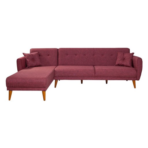 Colțar burgundy extensibil Aria – Balcab Home