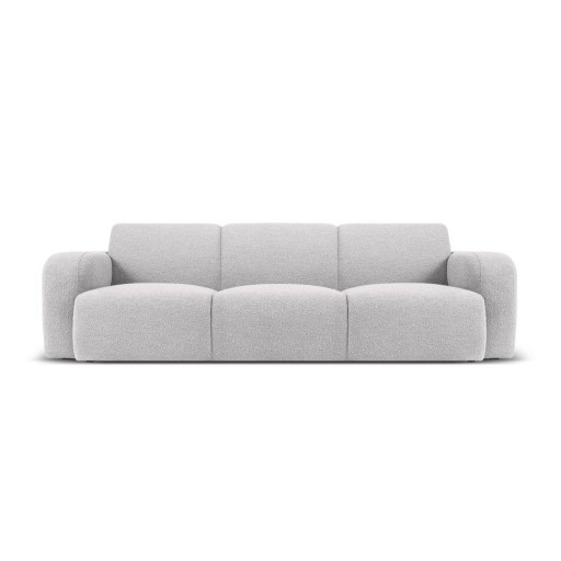 Canapea gri deschis cu tapițerie din stofă bouclé 235 cm Molino – Micadoni Home