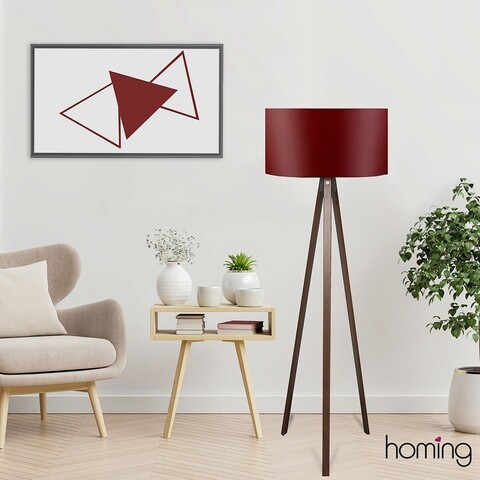 Lampadar, Insignio, 780SGN3486, MDF , Rosu claret