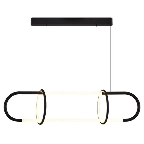 Lustra, Lightric, 414LRC1837, Metal, Negru