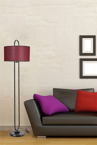 Lampadar, Stala, 846STL2956, Metal, Rosu claret