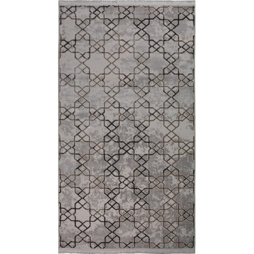 Covor gri lavabil 80x150 cm Kahve – Vitaus