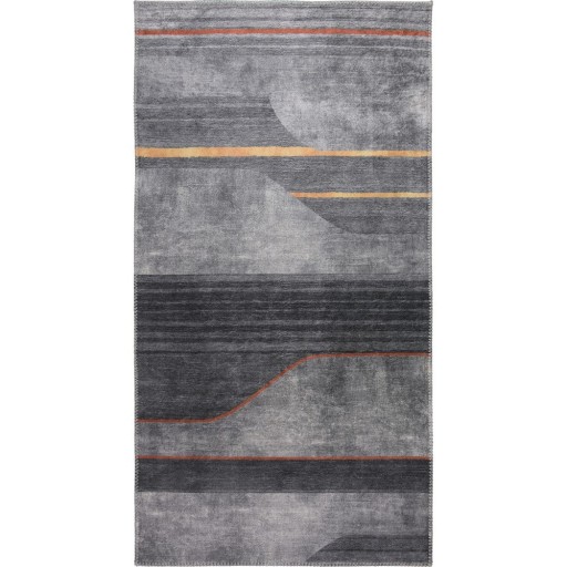 Covor tip traversă gri lavabil 80x200 cm – Vitaus