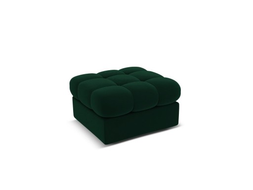 Taburet, Justin, Micadoni Home, BL, 60x60x38 cm, catifea, verde bottle