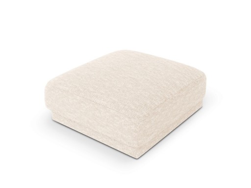 Taburet, Miley, Micadoni Home, BL, 85x85x42 cm, poliester chenille, bej deschis