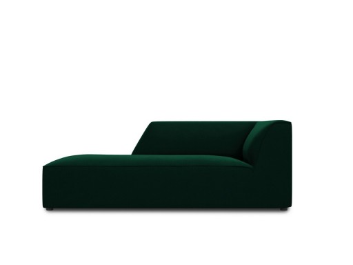 Sezlong living stanga 1 loc, Ruby, Micadoni Home, BL, 180x93x69 cm, catifea, verde bottle