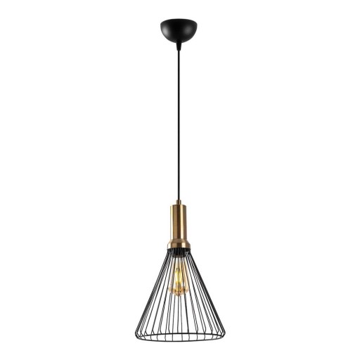 Lustră neagră cu abajur din metal ø 24 cm Dear – Opviq lights