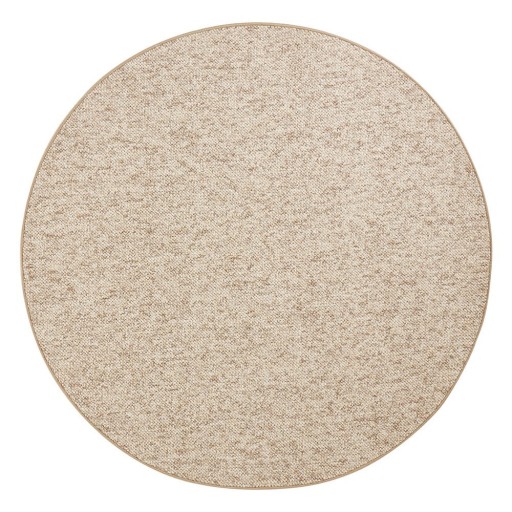 Covor maro deschis rotund ø 133 cm Wolly – BT Carpet