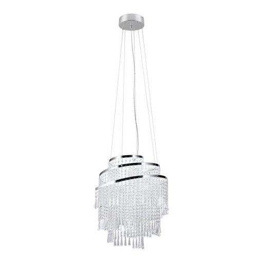 Lustră argintie LED ø 48 cm Pomp – Trio