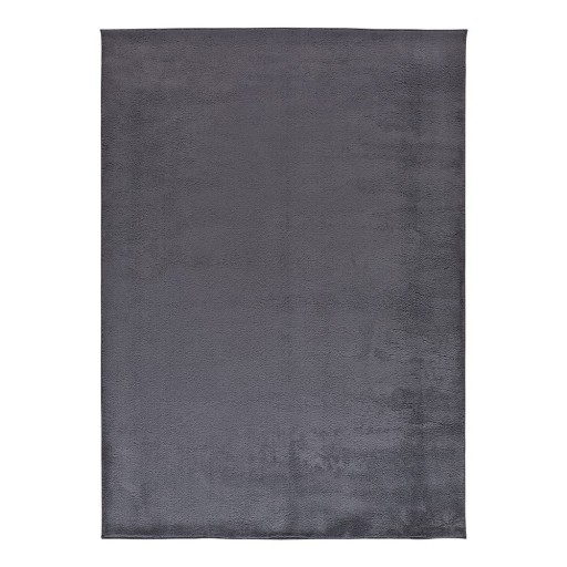 Covor gri închis din microfibră 120x170 cm Coraline Liso – Universal