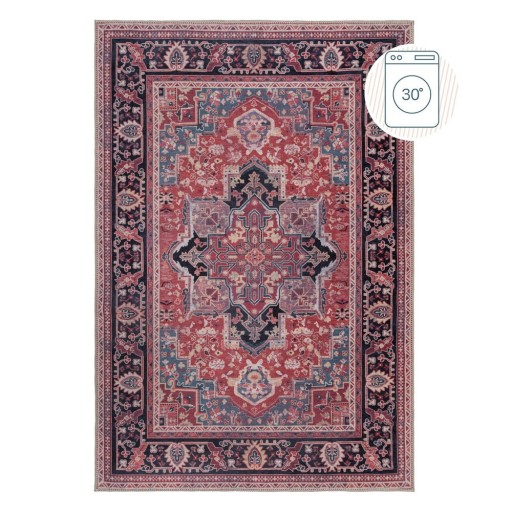 Covor burgundy lavabil din amestec de fibre reciclate 200x290 cm Windsor – Flair Rugs