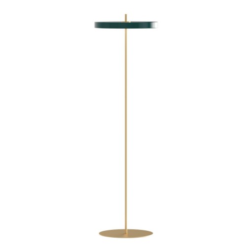 Lampadar verde închis LED cu intensitate reglabilă cu abajur din metal (înălțime 151 cm) Asteria Floor – UMAGE